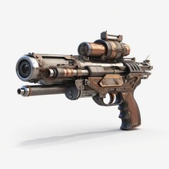 Stylized and Fantasy Gun - 3D Design - Sci-Fi / Futuristic / Cyberpunk / Steampunk