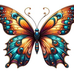abstract painting butterfly