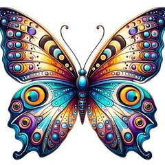 abstract painting butterfly