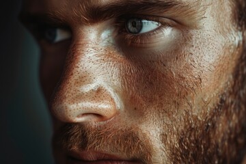 Fototapeta premium Close up portrait of a handsome man