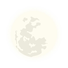 Neon Full Moon Illustration