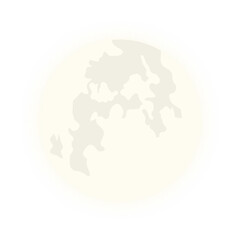 Neon Full Moon Illustration