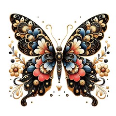 abstract painting butterfly