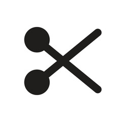 A minimalist graphic depicting a stylized white wrench symbol set against a dark gray square background.
