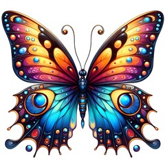 abstract painting butterfly