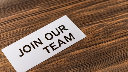 Join our team recruitment event business office promotional materials professional environment direct view career opportunities