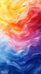 Obraz premium Ombre fabric pattern design blending elegance with bold color schemes