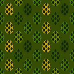 Easter seamless pattern with eggs for wallpaper and fabrics and textiles
