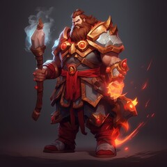 Stylized and Fantasy Hero Character - 3D Design - Dota2 Style