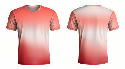 Gradient sports t-shirts designed for active wear isolated on transparent background. Erosion. Illustration
