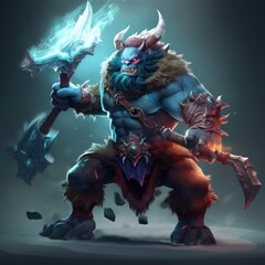 Stylized and Fantasy Hero Character - 3D Design - Dota2 Style