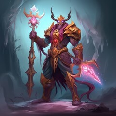 Stylized and Fantasy Hero Character - 3D Design - Dota2 Style
