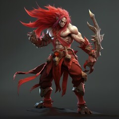 Stylized and Fantasy Hero Character - 3D Design - Dota2 Style