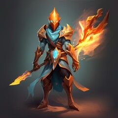 Stylized and Fantasy Hero Character - 3D Design - Dota2 Style