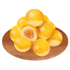 Nastar with Pineapple Jam Filling Illustration