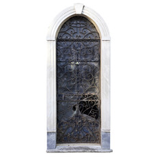 Rusty and Weathered Cemetery Door Texture