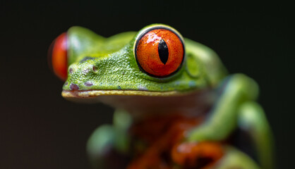 Obraz premium Red-eyed tree frog in Costa Rica 