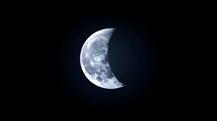 A simple design of the moon with craters, representing astronomical science. Moon with craters illustration.