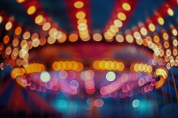 Circus arena blurred