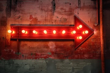 Circus themed arrow with wall lighting Background Circus