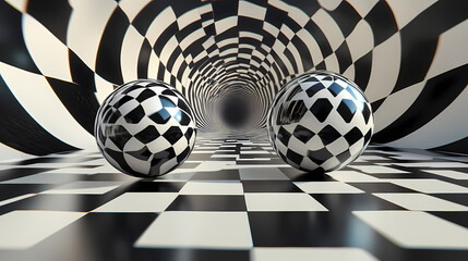3d abstract illusions optical wonders mind bending visuals. Paradox. Illustration