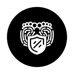 Digital Footprint with Shield