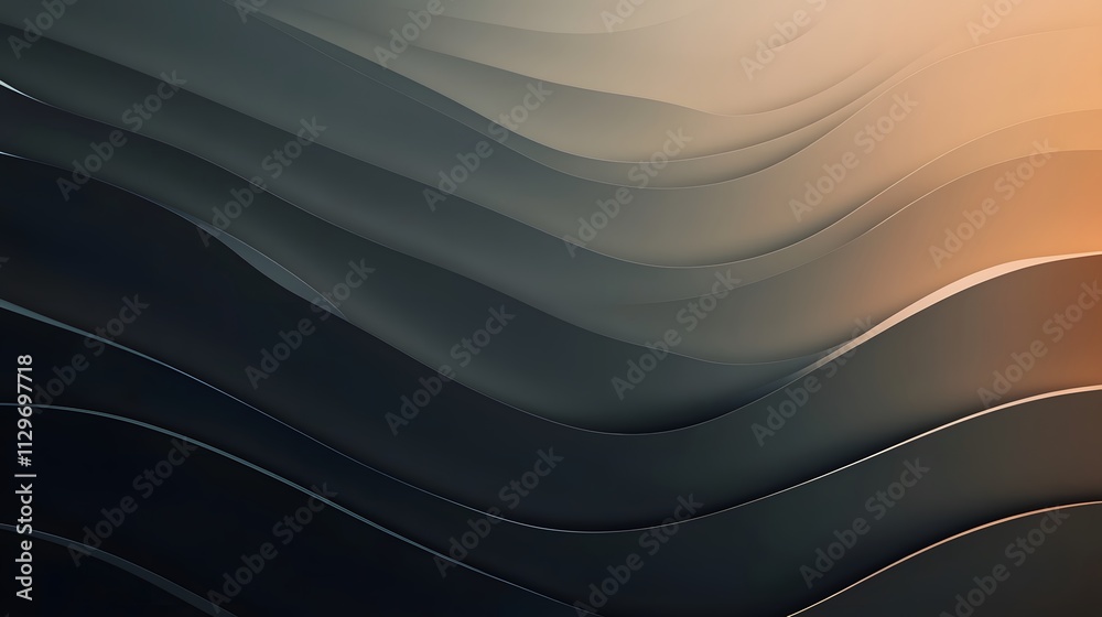 Poster Abstract Wave Pattern Gradient Background Design