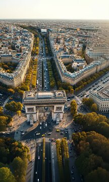 Exploring the beauty of Arc de Triomphe and the vibrant streets of Paris during autumn