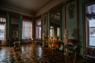 Interior of The Mansion Kuskovo, former Sheremetev estate in Moscow, Russia - Jan 10, 2024