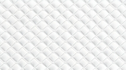 Seamless subtle white diamond tufted upholstery pattern transparent background texture overlay