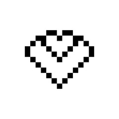 Fototapeta premium love pixel art for your needs