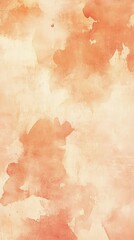 Abstract watercolor art with warm orange hues and subtle textured brush strokes on a light background
