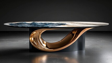 Elegant Sculptural Dining Table Design