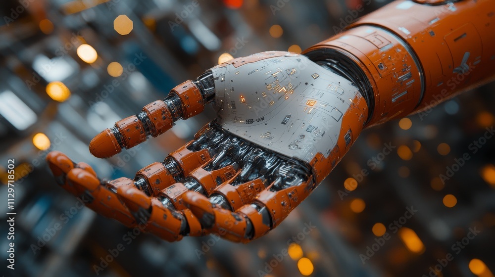 Poster exploring ai-powered automation for efficient onboarding processes in a modern workspace