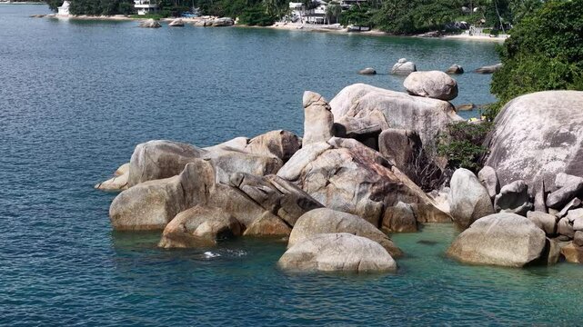 Grandfather and Grandmother Rocks, Hin Ta Hin Yai, in koh Samui island, Thailand