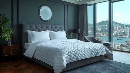 Luxury bedroom view