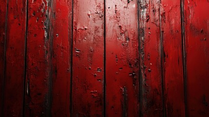 Obraz premium Red Distressed Wooden Texture