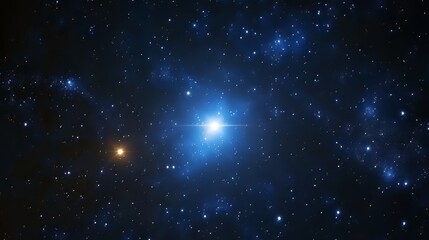 Fototapeta premium Deep space shining stars in night sky, constellation star field, galaxy. space background. Ultra realistic. Photorealistic