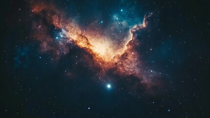 High definition star field, colorful night sky space. nebula and galaxies in space. astronomy concept background. space background. Ultra realistic. Photorealistic