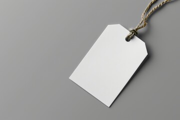 Empty tag ID on gray backdrop