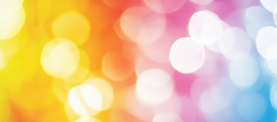 Fototapeta premium Abstract colorful bokeh background with blurred lights.