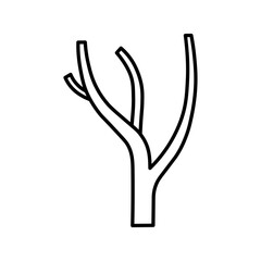 blood vessel icon Flat symbol set outline