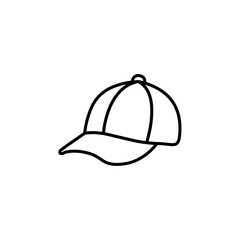 cap icon Flat symbol set outline