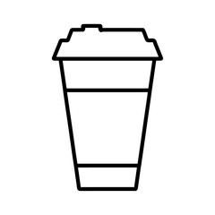 coffee icon Flat symbol set outline