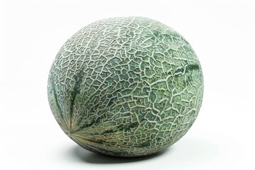 Obraz premium Green melon on white background