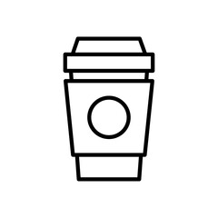 coffee icon Flat symbol set outline