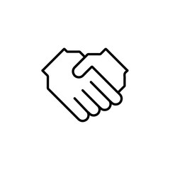 deal icon Flat symbol set outline