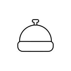 Obraz premium desk bell icon Flat symbol set outline