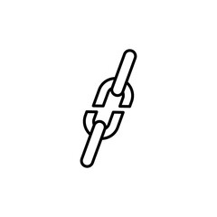 dislink icon Flat symbol set outline