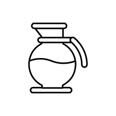 jug icon Flat symbol set outline